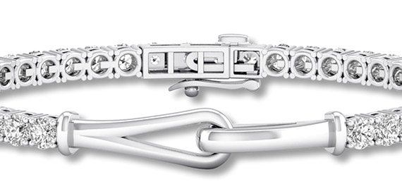 Diamond & white gold bracelet