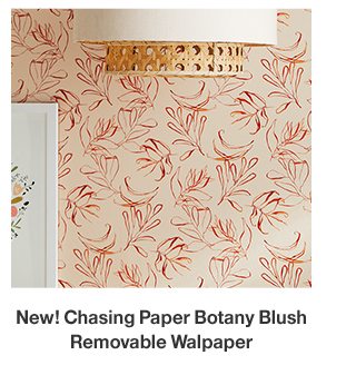 Chasing Paper Rose and Blush Botany Removable Wallpaper