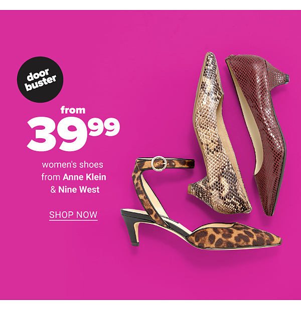 From 39.99 Select Anne Klein & Nine West - Shop Now