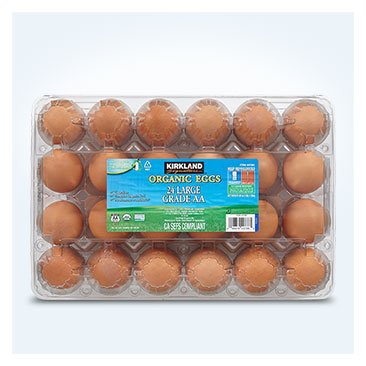 Kirkland Signature Organic Eggs, 24-count