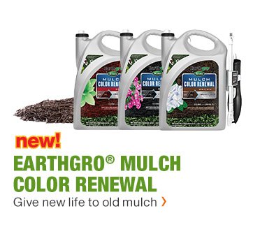 EARTHGRO® MULCH COLOR RENEWAL Gives new life to old mulch