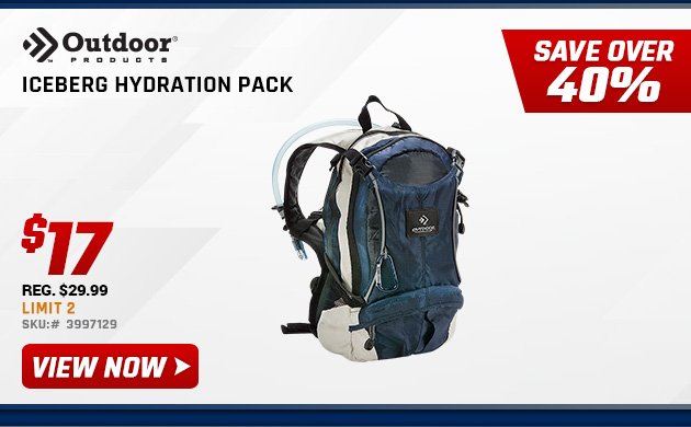 Outdoor Products Iceberg Hydration Pack