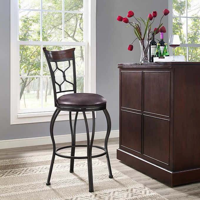 Alcott 24-inch/30-inch Swivel Barstool