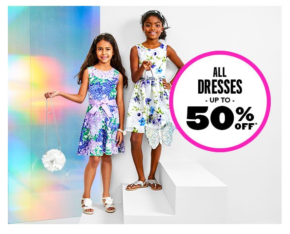 All Dresses Up to 50% Off