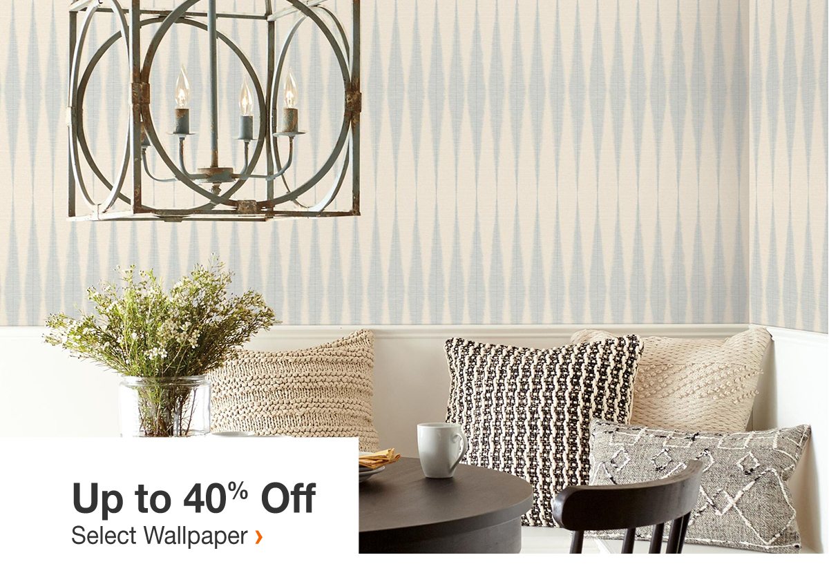 Up to 40% Off Select Wallpaper