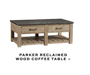 PARKER RECLAIMED WOOD COFFEE TABLE >