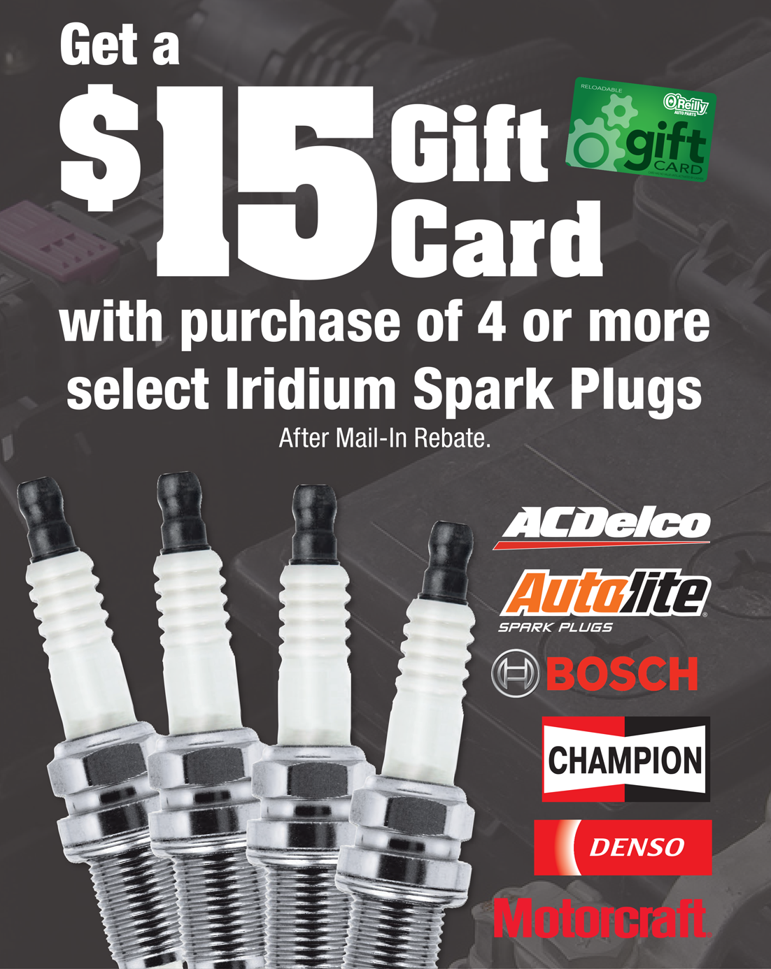 Spark Plug Gift Card Special