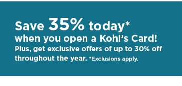don't have a kohls charge? apply now.