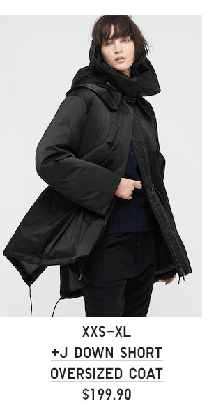 PDP4 - +J DOWN SHORT OVERSIZED COAT