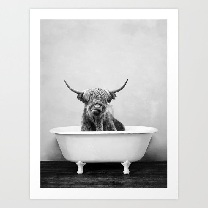 Highland Cow Bathtub