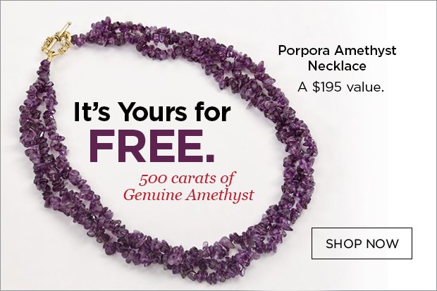 Free Porpora Amethyst Necklace