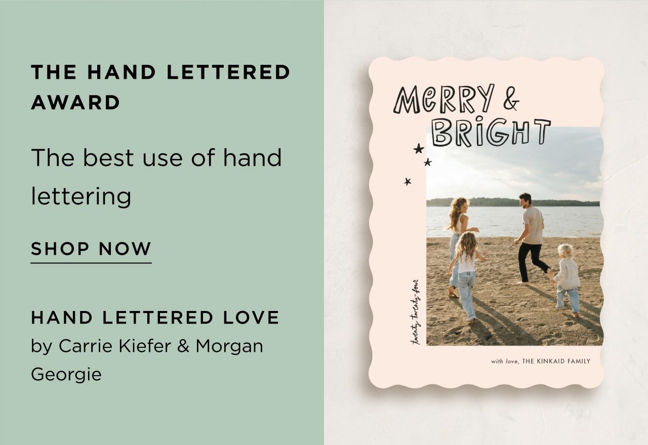 The Hand Lettered Award