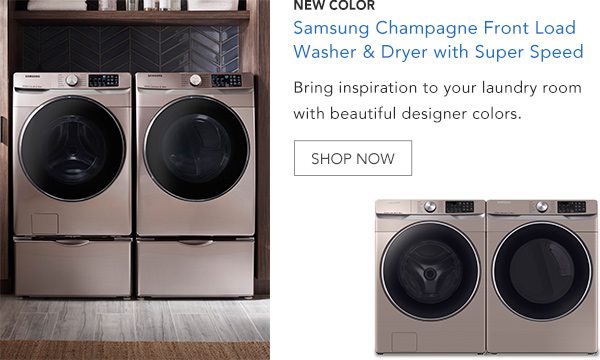 Shop Samsung Champagne Front Load Washer and Dryer