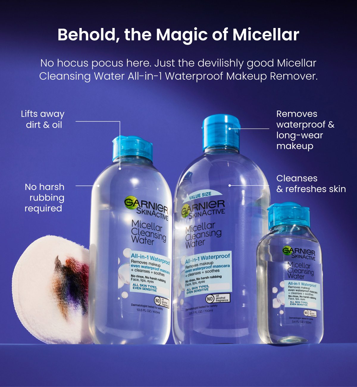 Remove Halloween Makeup with Garnier Micellar