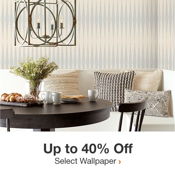 Up to 40% Off Select Wallpaper