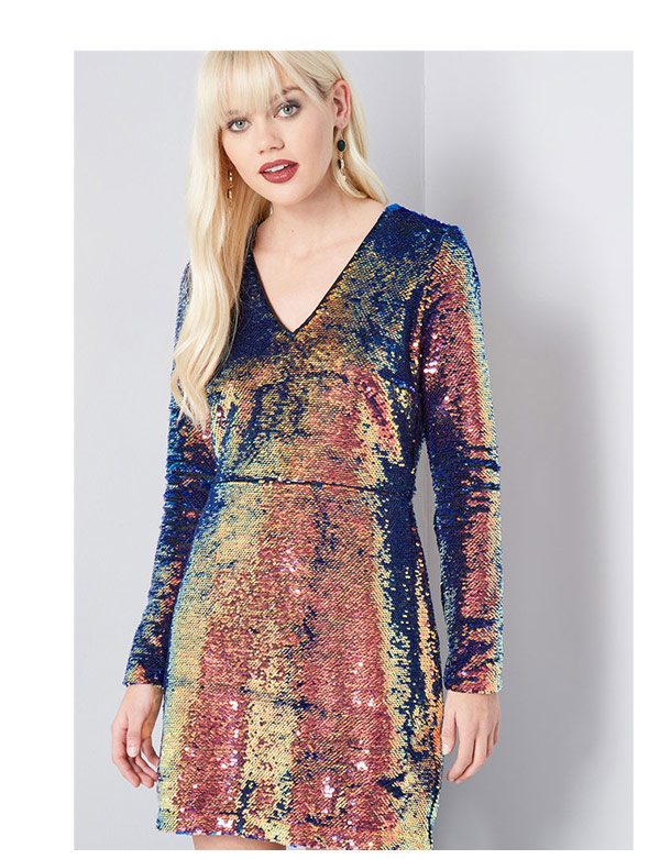 Shining Showstopper Sequin Dress