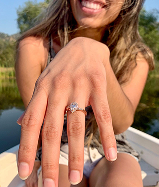 Chamise Halo Diamond Engagement Ring