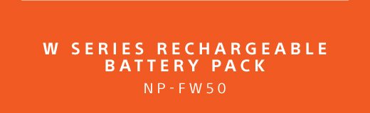 W SERIES RECHARGEABLE BATTERY PACK NP-FW50