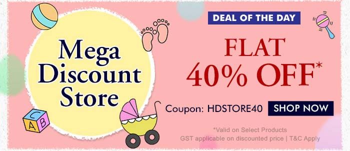 Mega Discount Store Flat 40% OFF*