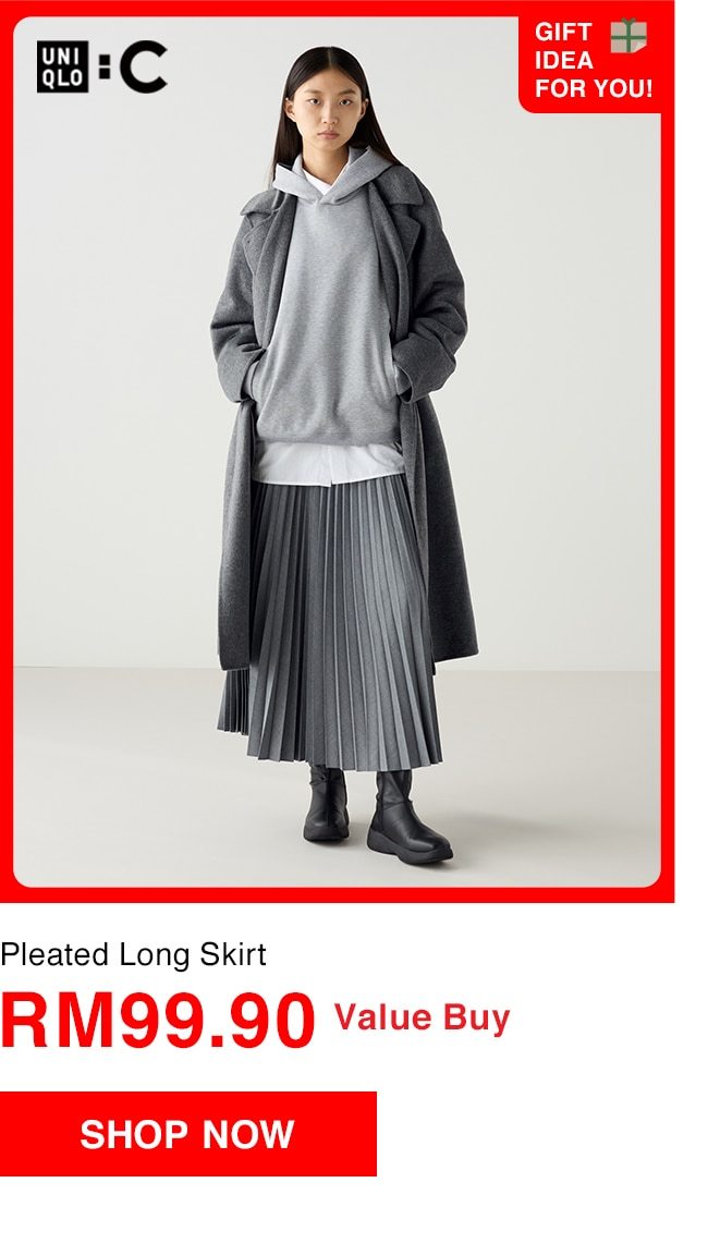 Pleated Long Skirt