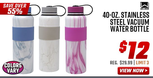 40-OZ. Stainless Steel Vacuum Water Bottle