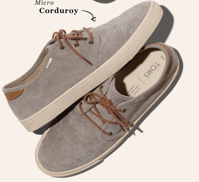 cement micro corduroy men's carlo sneakers