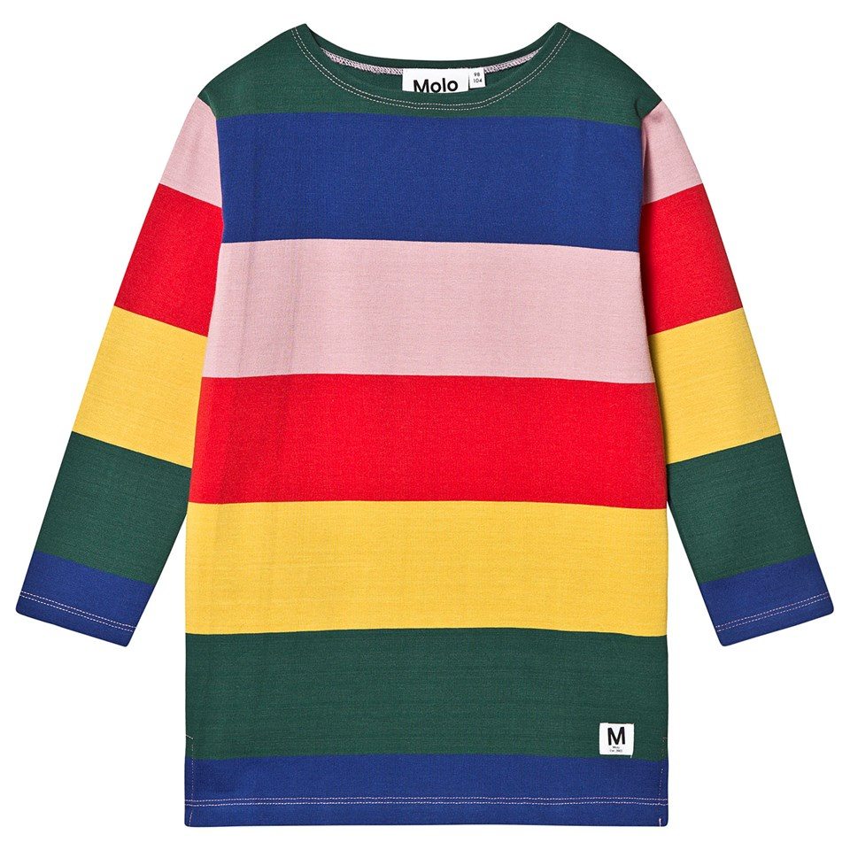 Molo Rainbow Stripe Dress