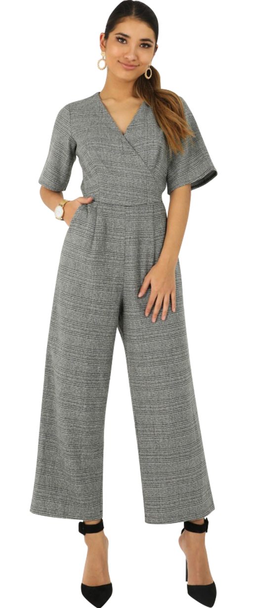 Shop the City Dweller Jumpsuit In Grey Check
