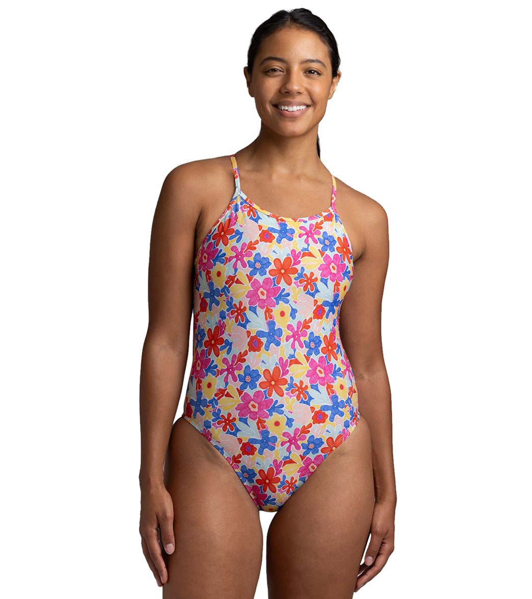 JOLYN Women's Perry Happy Flora One Piece Swimsuit - Happyflora / 26 