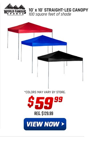 World Famous Sports 10'x 10' Straight-Leg Canopy