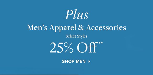 PLUS MEN'S APPAREL & ACCESSORIES | SHOP MEN