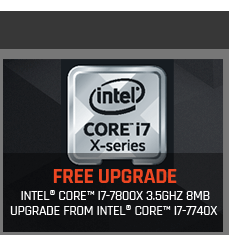 Free Intel Core i7-7800X CPU Upgrade from i7-7740X