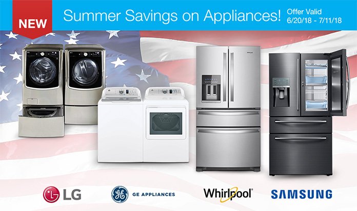 Summer Savings on Appliances
