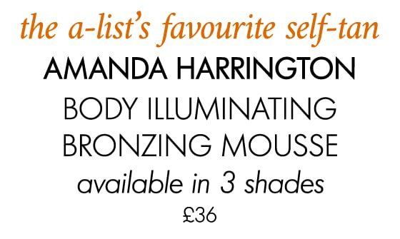 the a-list’s favourite self-tan Amanda Harrington Body Illuminating Bronzing Mousse Available in 3 shades £36