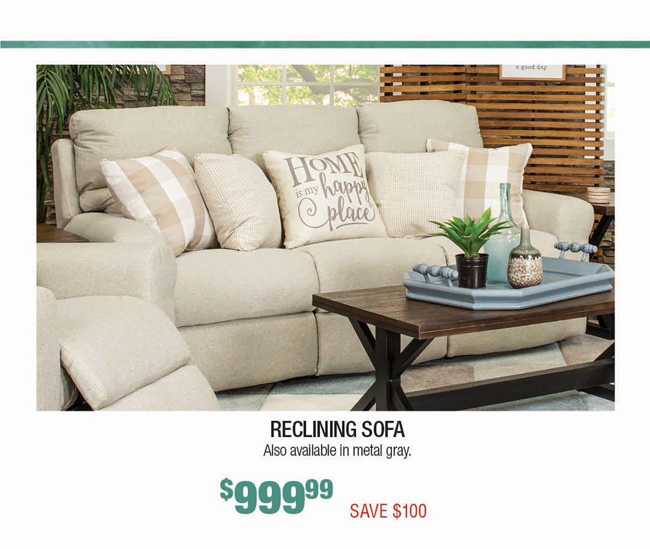 Beige-Reclining-Sofa