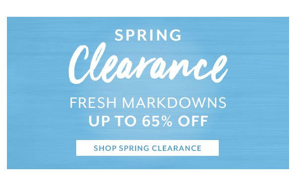 Spring Clearance