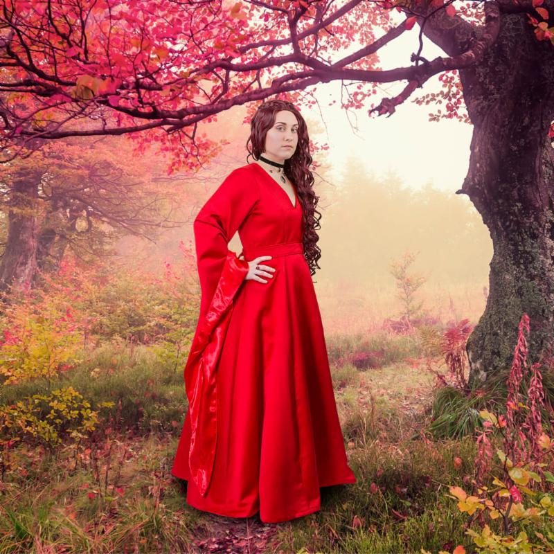 Red Priestess Dress