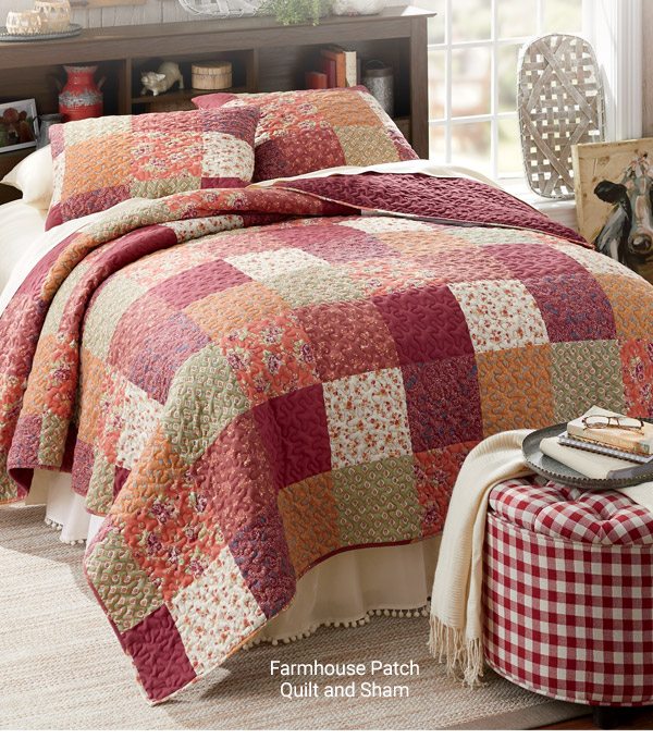 Farmhouse Patch Quilt and Sham