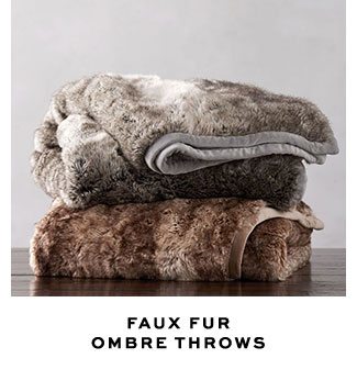 FAUX FUR OMBRE THROWS