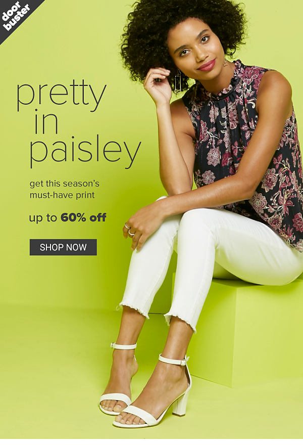 Pretty in Paisley - Get this season's must-have print - Up to 60% off - Shop Now