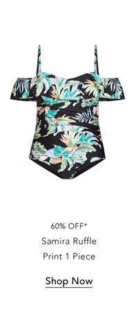 Shop the Samira Ruffle Print 1 Piece