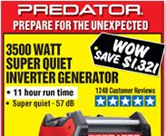  3500 Watt Super Quiet Inverter Generator 