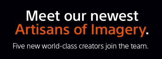 Meet our newest Artisans of Imagery. Five new world-class creators join the team.