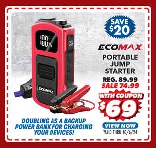 Ecomax Portable Jump Starter