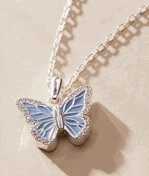 Butterfly Mantra Necklace | Shop Now