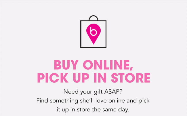 Buy Online, Pick Up In Store