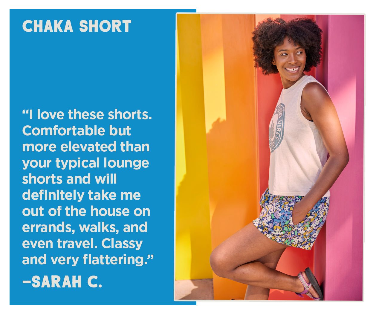 Women's Chaka Short: "I love these shorts. Comfortable but more elevated than your typical lounge shorts... Classy and very flattering!"