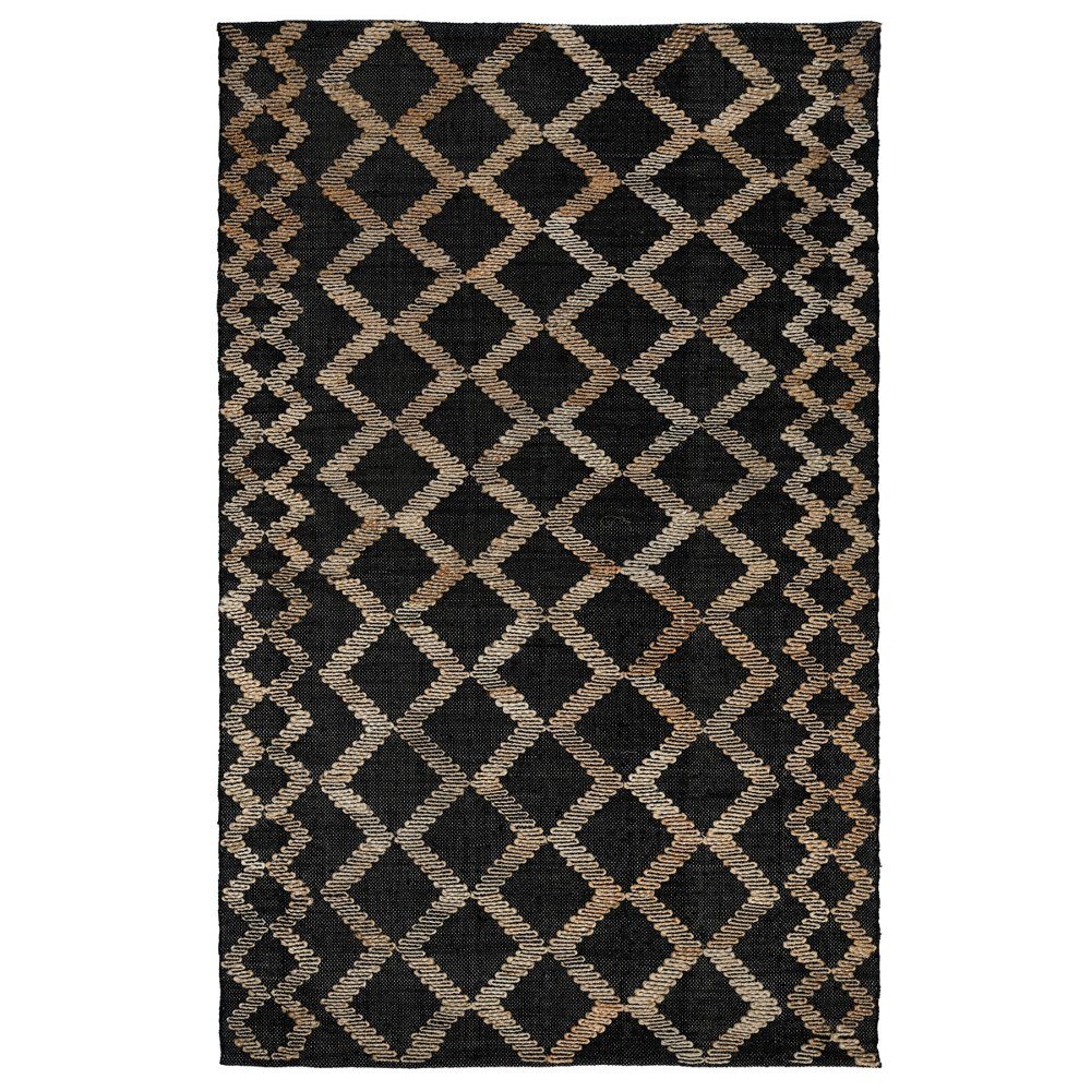 8X10 GOBI BLACK/NATURAL RUG