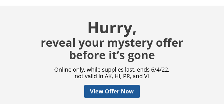 Timer - Hurry, reveal your mystery offer before it's gone.