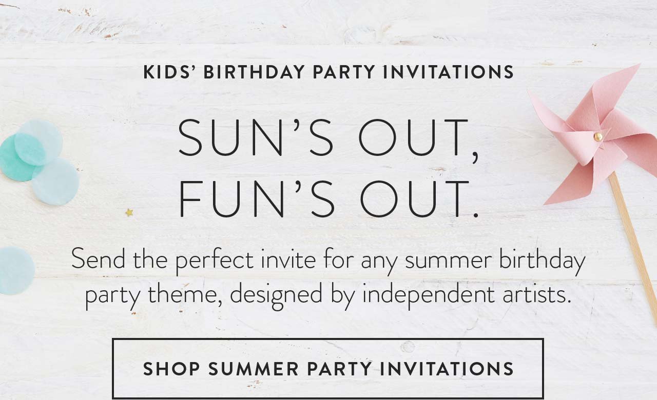 Shop Summer Party Invitations